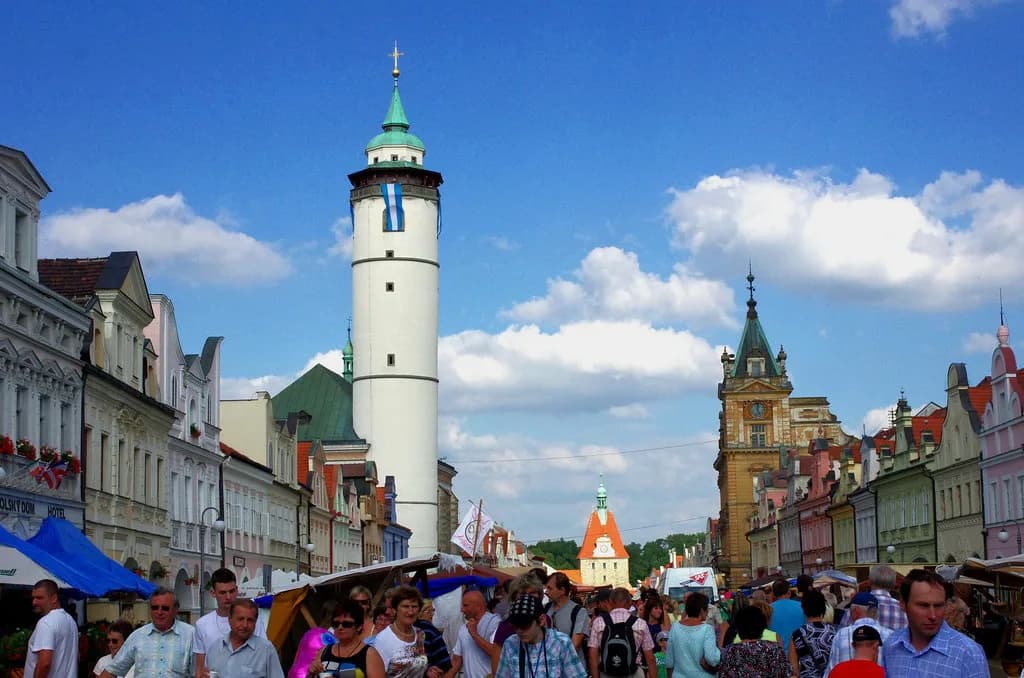 Domažlice, Czech Republic: Square, Tower and Chod Country