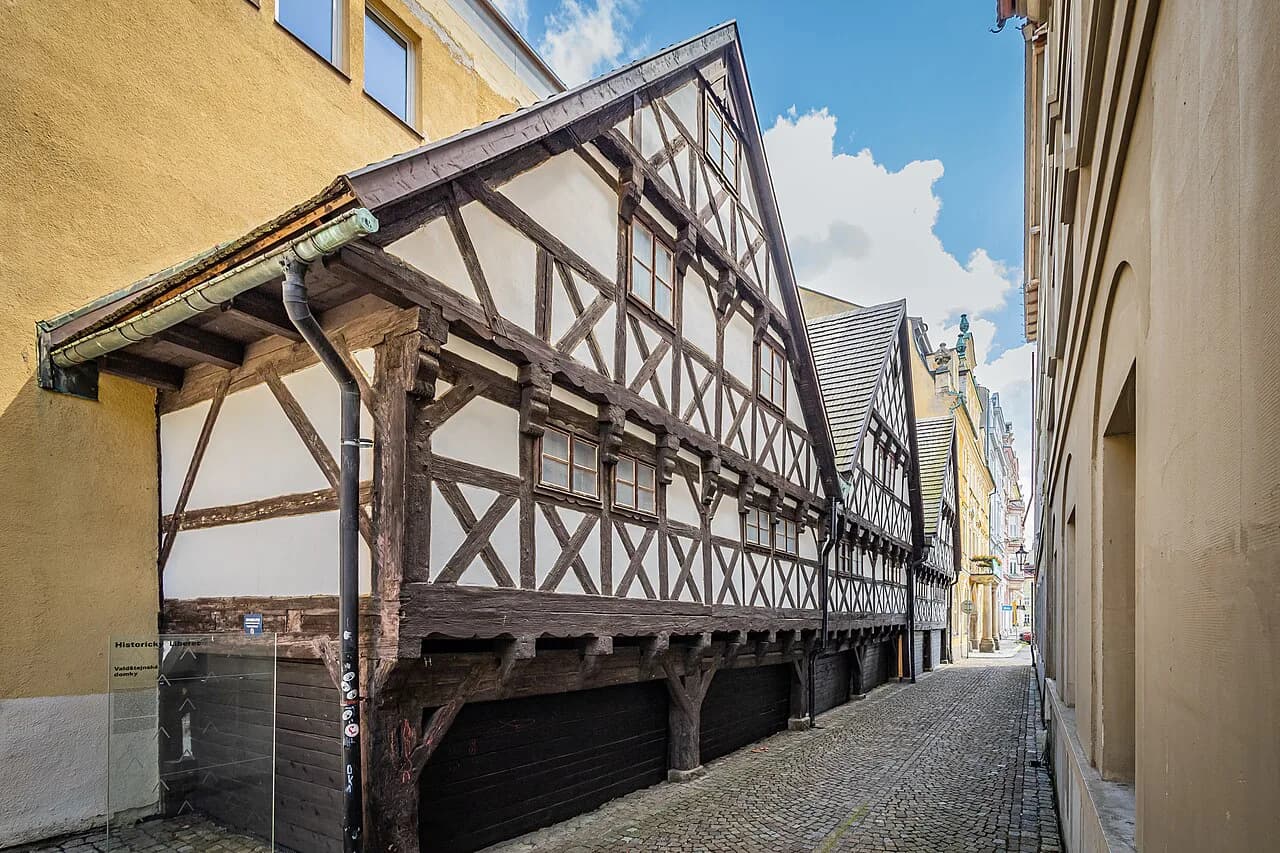 Valdštejnské Houses in Liberec: Větrná Alley's Oldest Homes