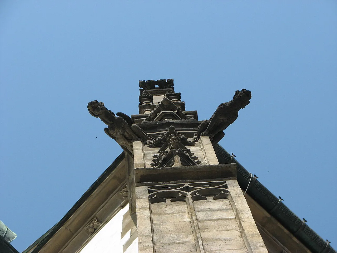 Gargoyles on the Church of St. James in Brno.