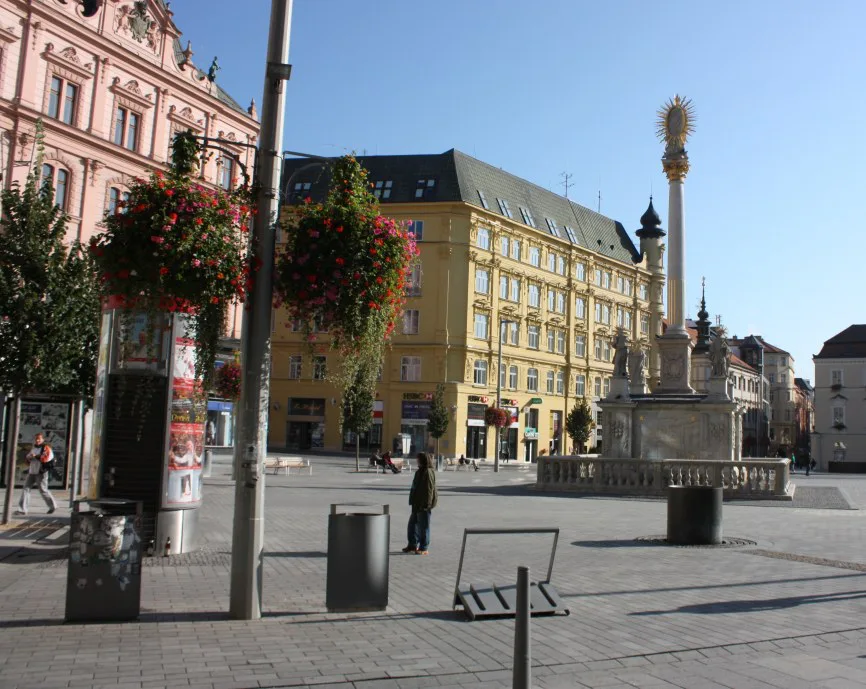 The plague column on Náměstí Svobody (Freedom Square), Brno.