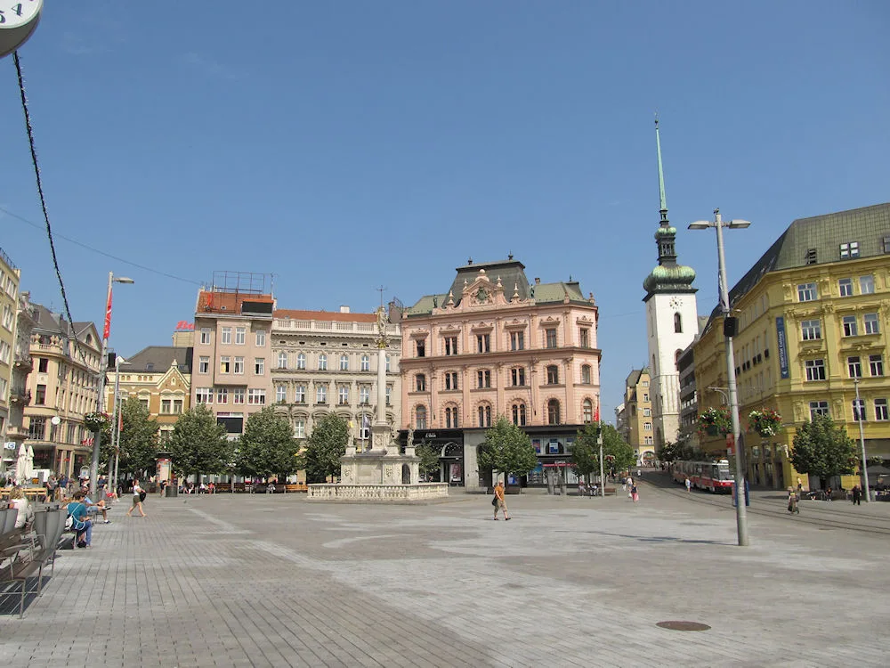 Náměstí Svobody (Freedom Square) in Brno.
