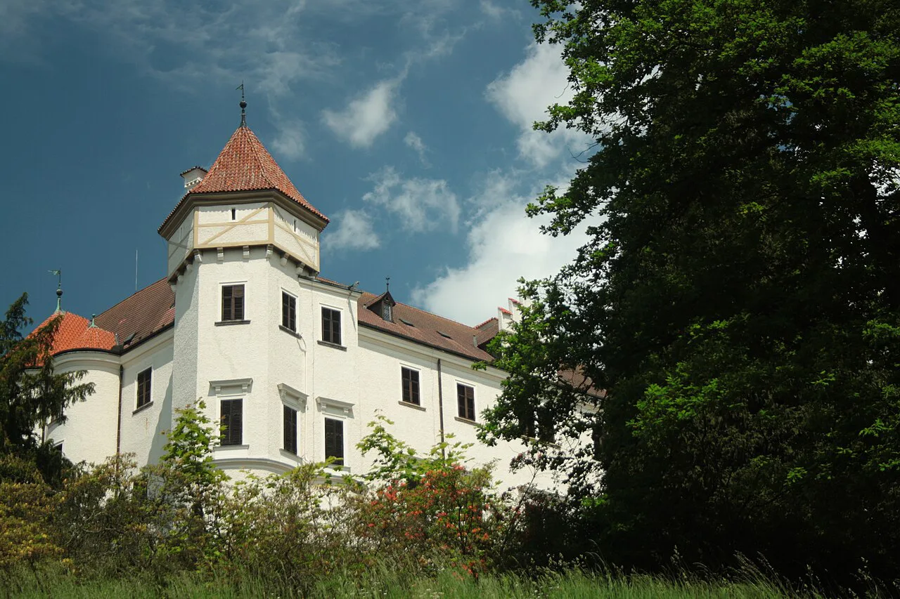 A wing of Konopiště Castle near Benešov.