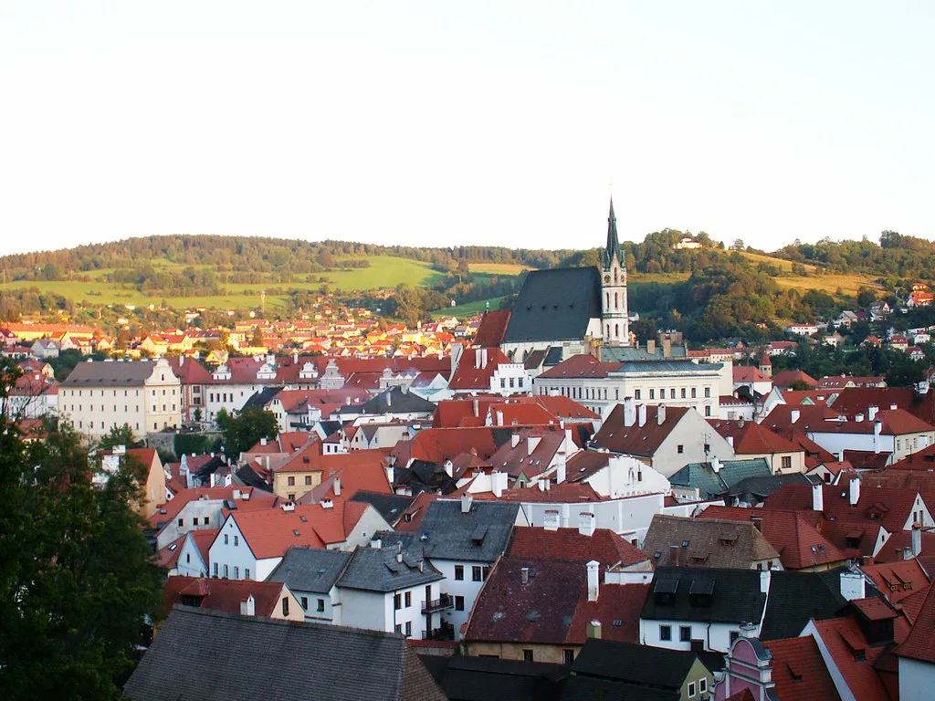 Red-roofed old town of Český Krumlov
