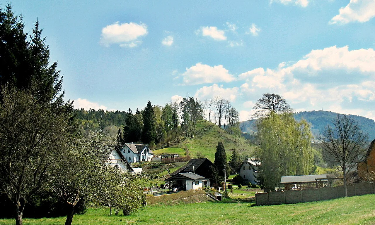Čertí kopeček and the Kozákov ridge in the Bohemian Paradise area.