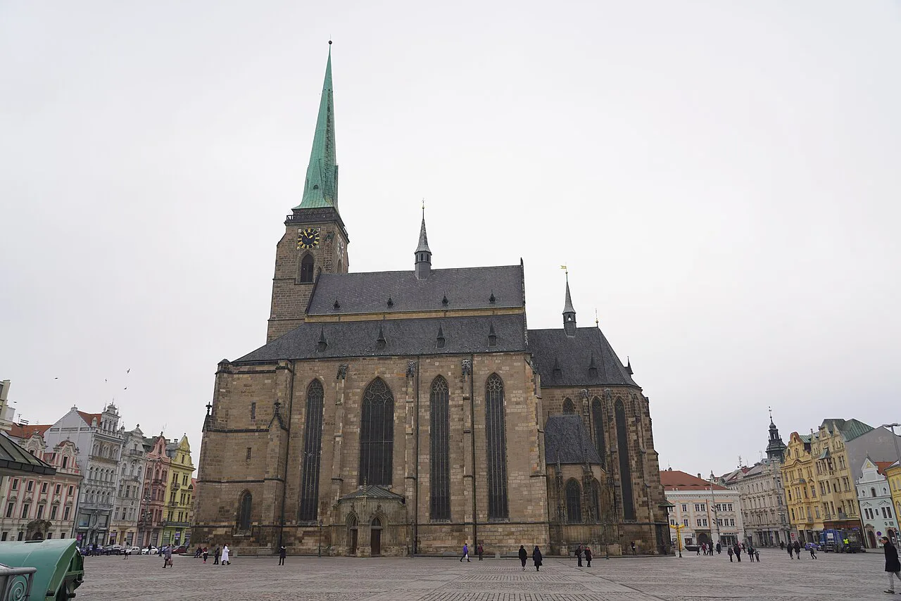 St. Bartholomew's Cathedral on Náměstí Republiky in Plzeň
