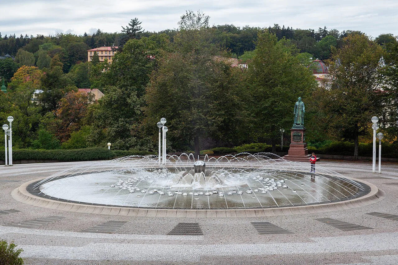 The Singing Fountain in Mariánské Lázně.