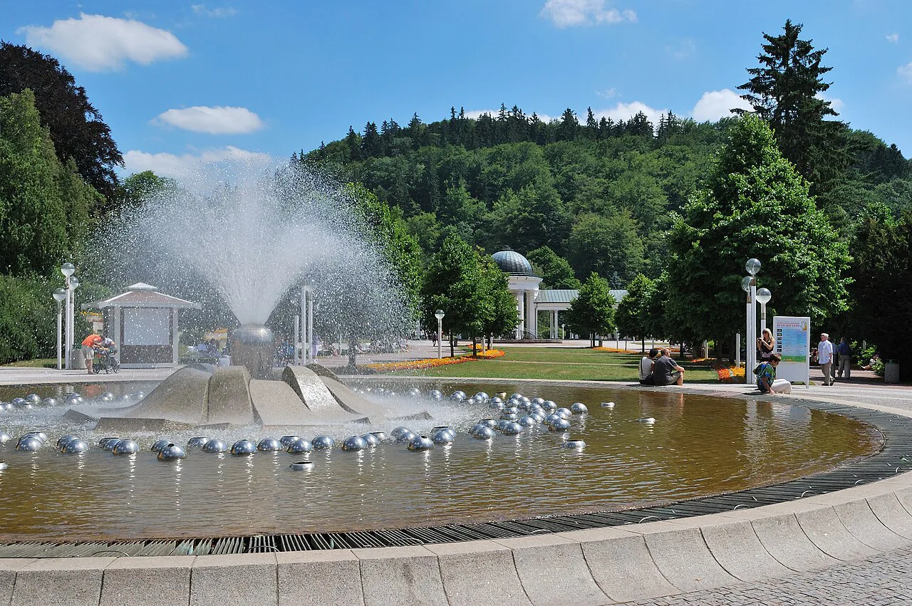 The Singing Fountain in Mariánské Lázně.