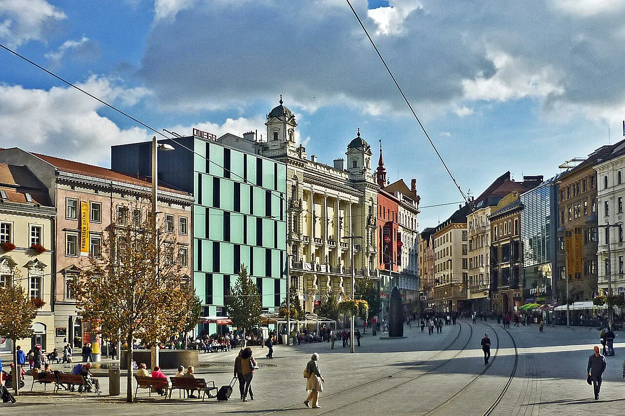 Náměstí Svobody, the main square of Brno