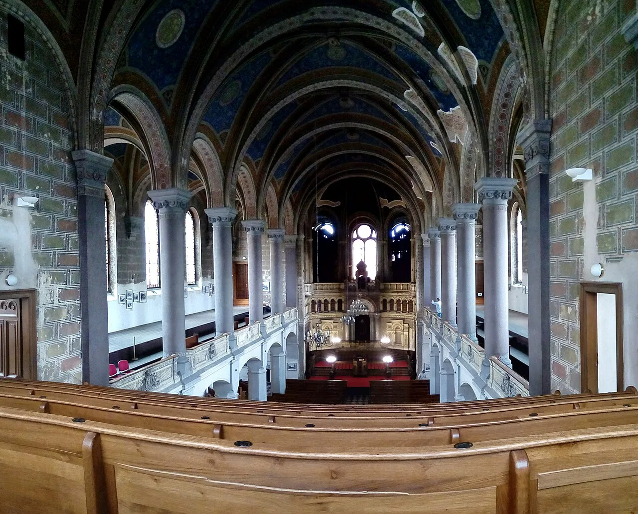 Interior of the Great Synagogue in Plzeň.