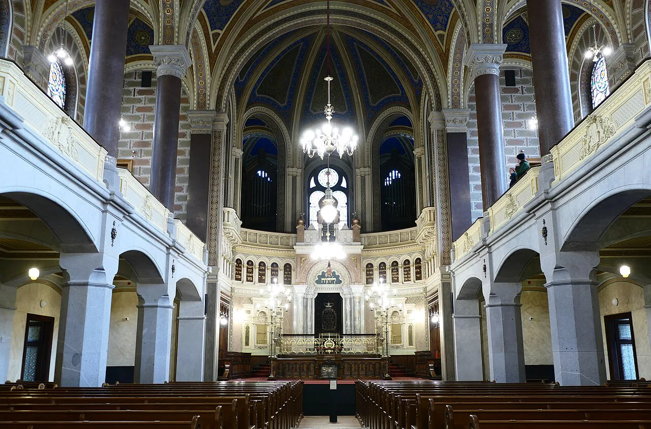 The interior of the Great Synagogue in Plzeň.