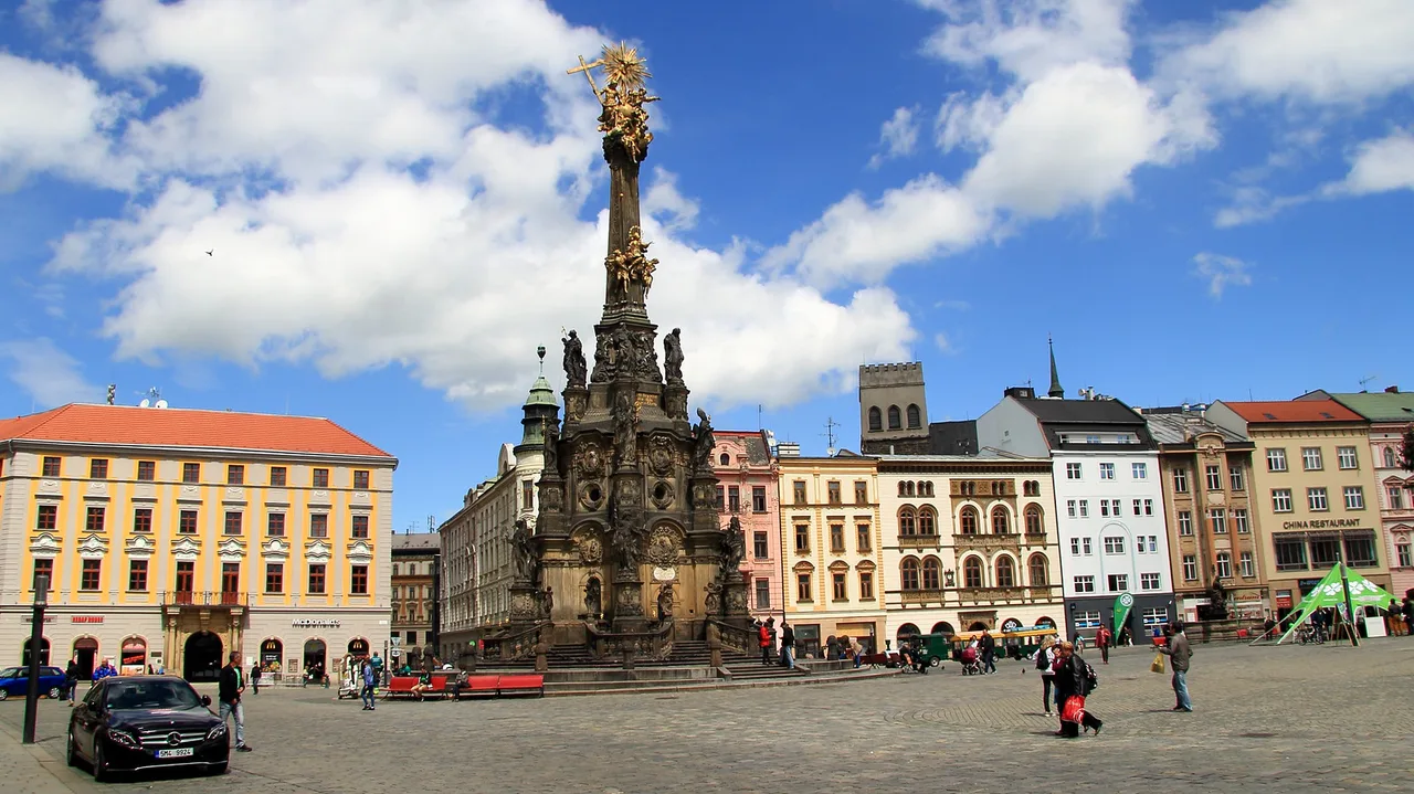 The Holy Trinity Column in Olomouc, Czech Republic
