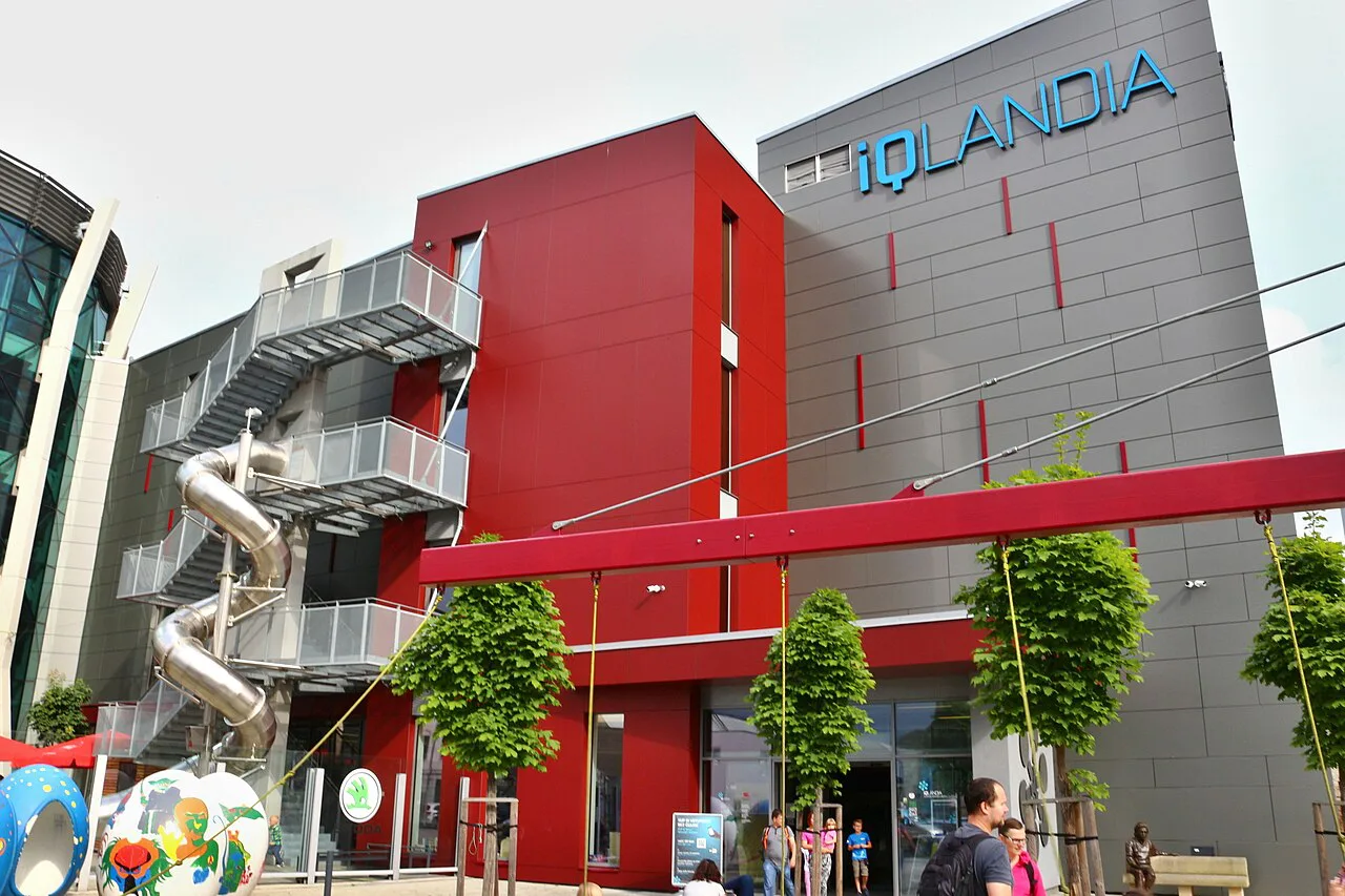 The iQLANDIA science center building in Liberec.