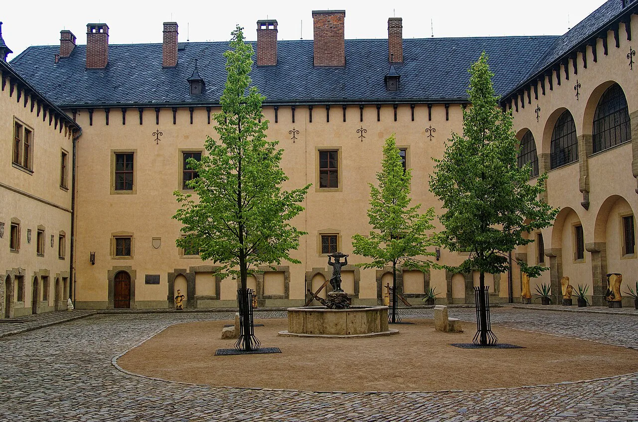 Courtyard of the Italian Court in Kutná Hora.