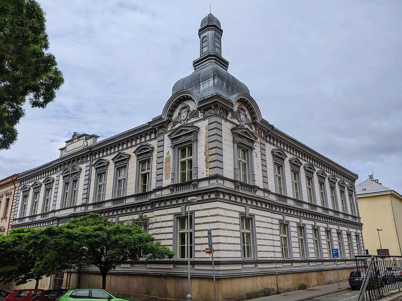 The former savings bank building in Jičín.