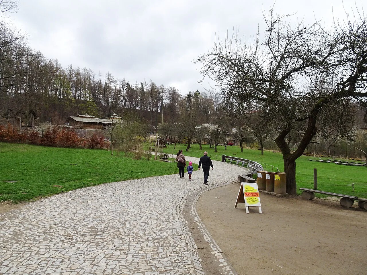 A path through the grounds of Jihlava Zoo.