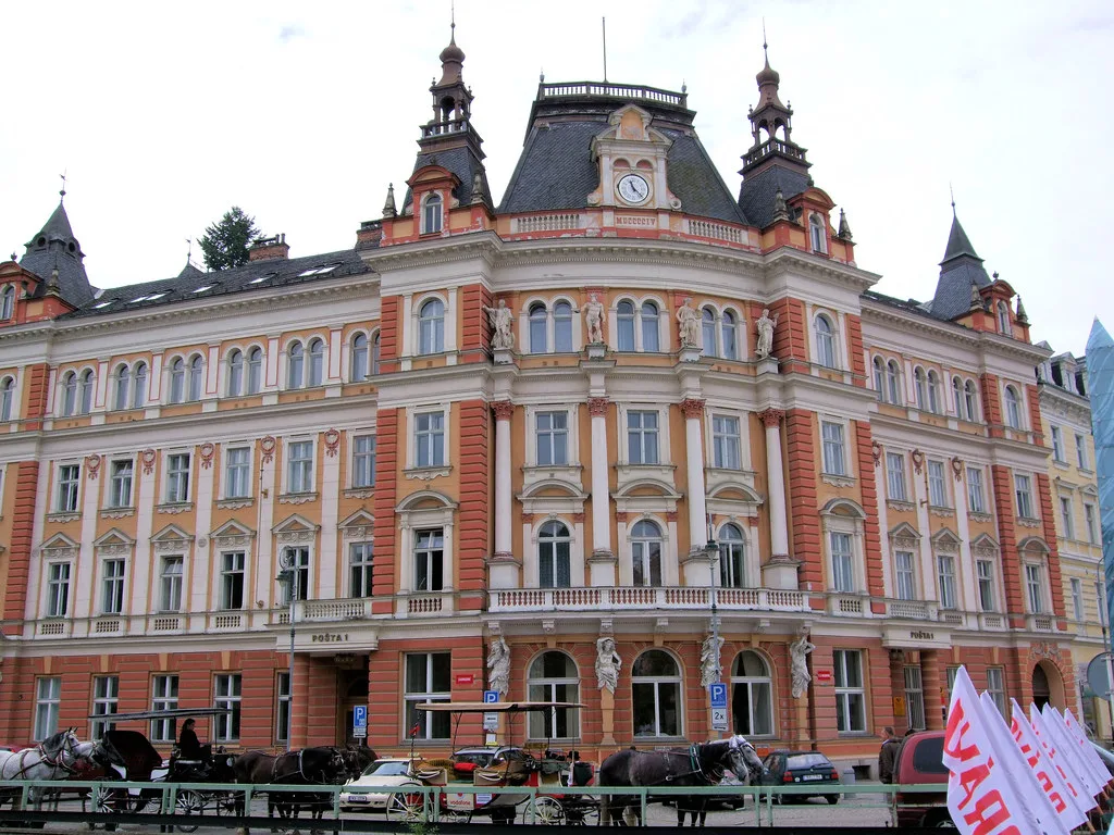 The Main Post Office building in Karlovy Vary