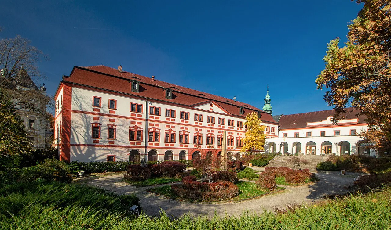 Liberec Castle and its garden.