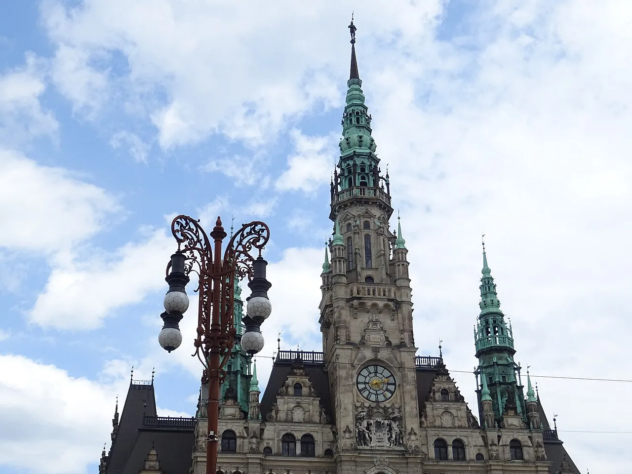 The central tower of Liberec Town Hall.