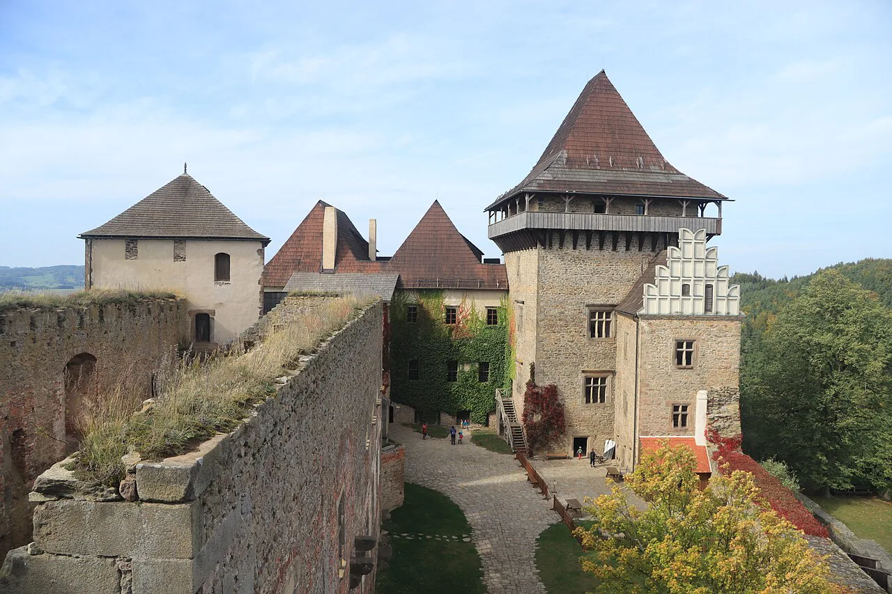 Lipnice Castle above Lipnice nad Sázavou