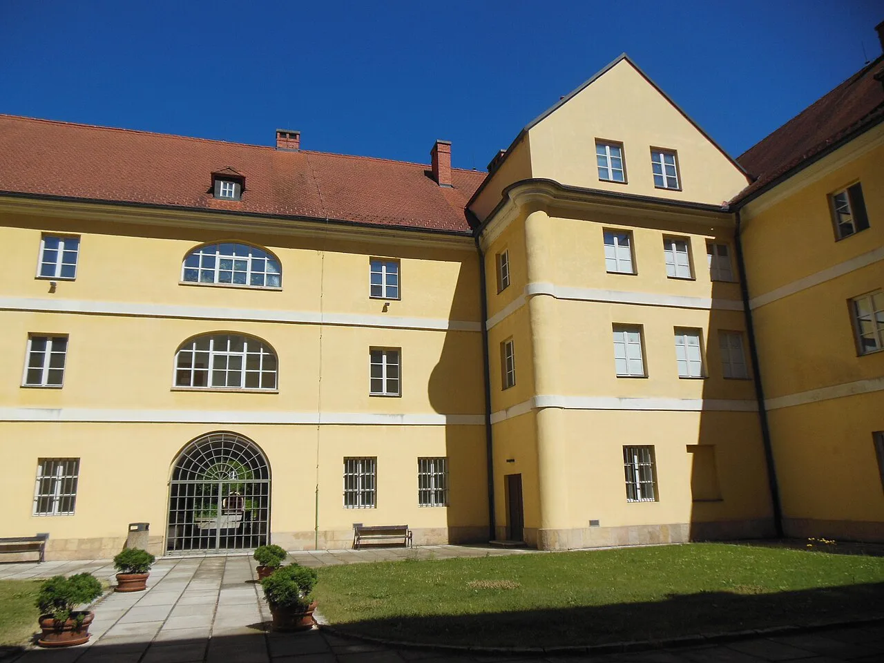 Courtyard of the Magdeburg Barracks in Terezín