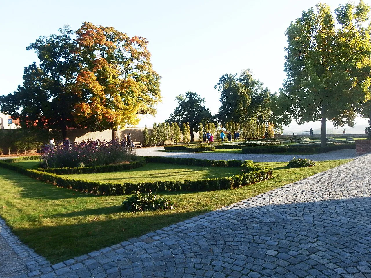 The castle park at Mikulov Castle.