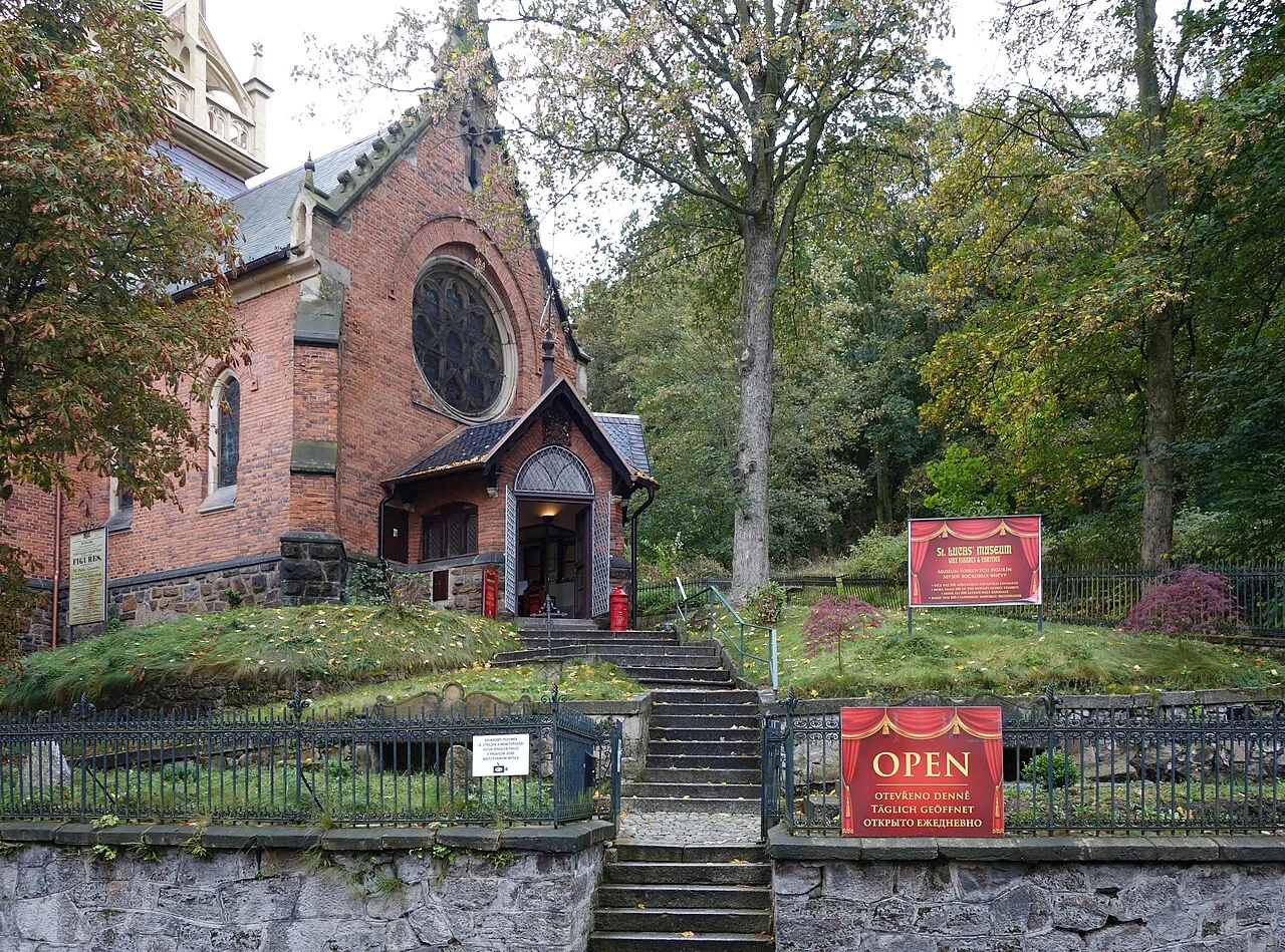 St. Lucas Museum of wax figures and rarities in a former church in Karlovy Vary.