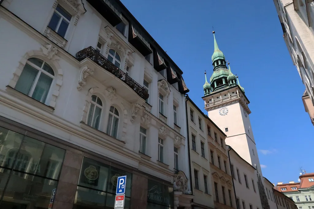 Venue view: the Old Town Hall (Stará radnice) in Brno, the city's oldest secular building and former seat of the town council.