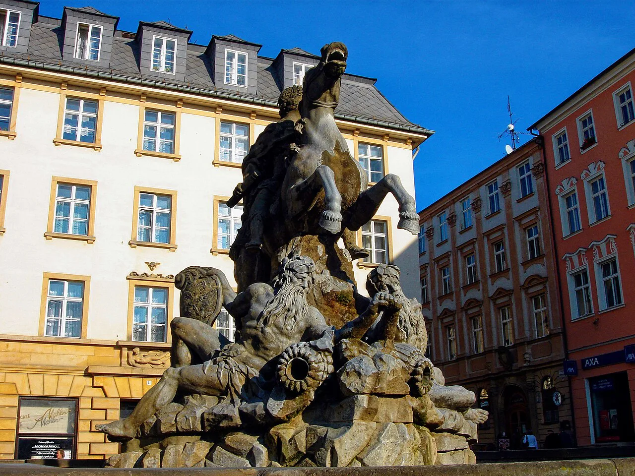 The Caesar Fountain on Horní náměstí, Olomouc.