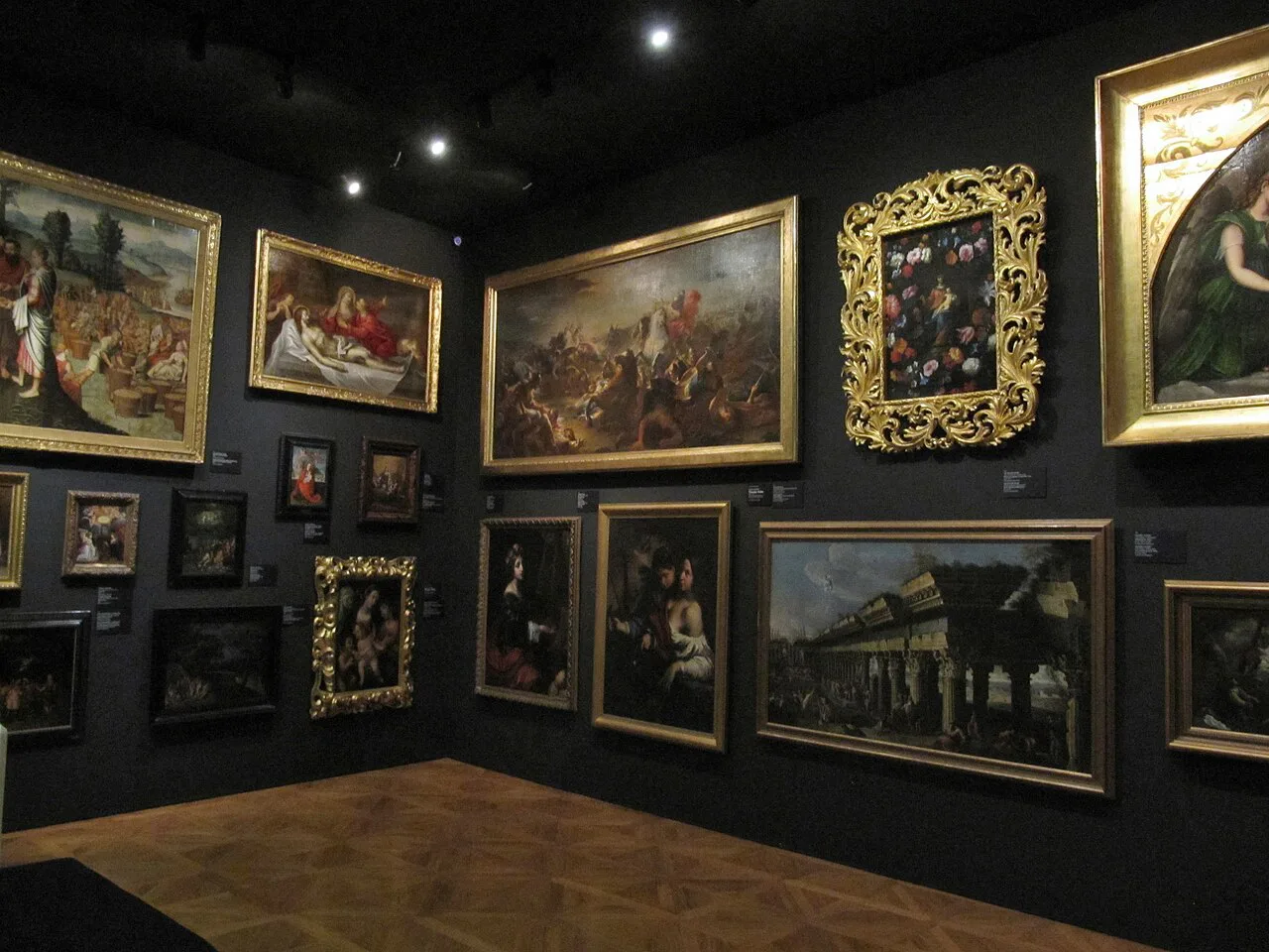 Paintings in the gallery of the Archdiocesan Museum, Olomouc.