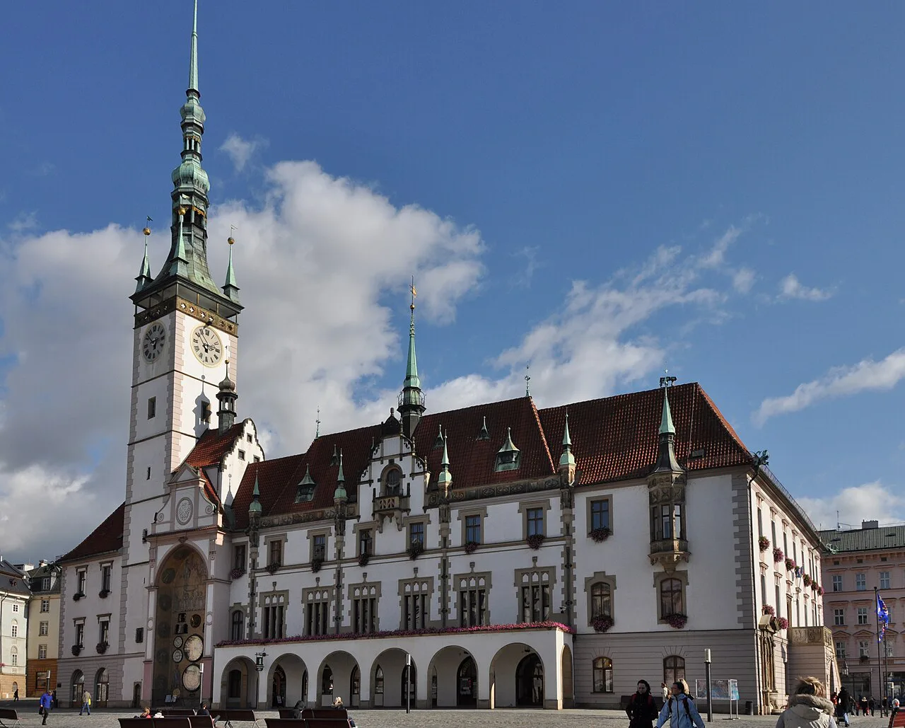 Olomouc Town Hall and its tower on Horní náměstí.