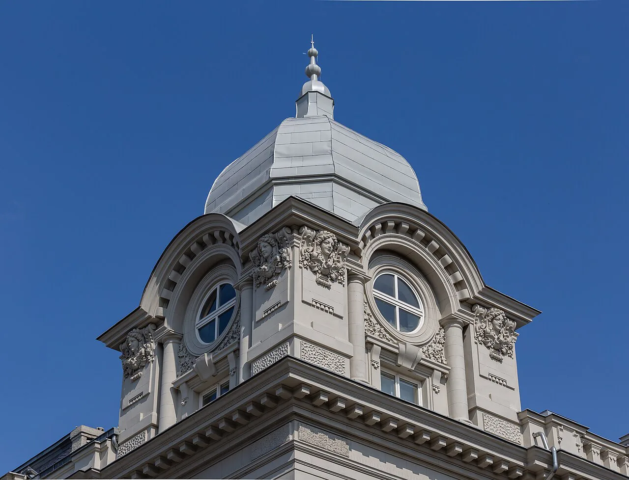 A domed university building on Českobratrská Street, Ostrava.