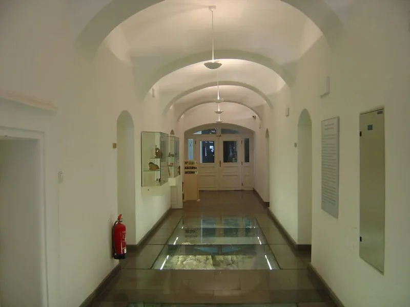 A corridor inside the Ostrava Museum.