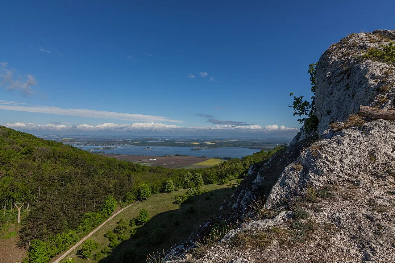 A limestone canyon in the Pálava Protected Landscape Area.