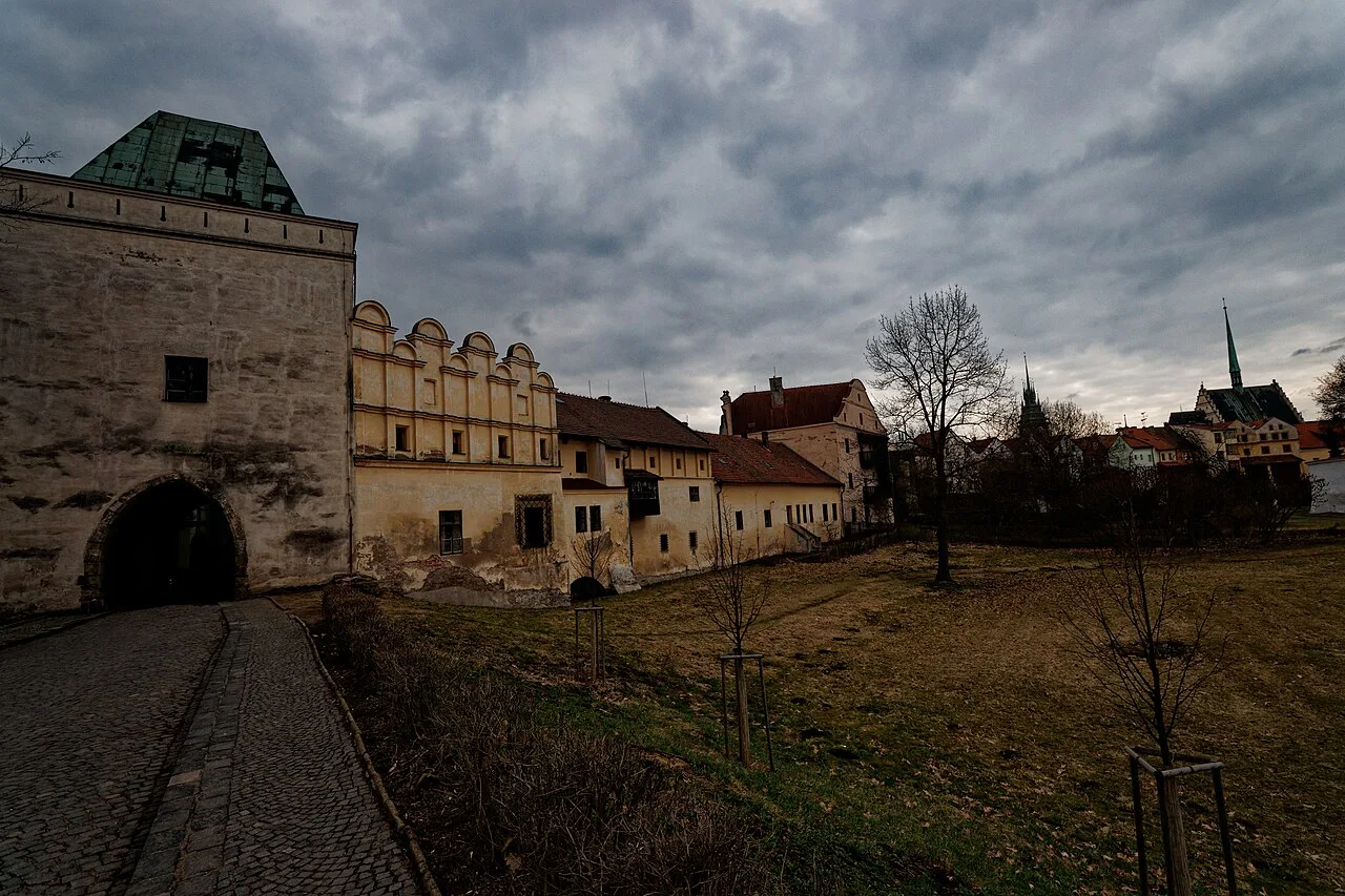 The Příhrádek gate building at Pardubice Castle.