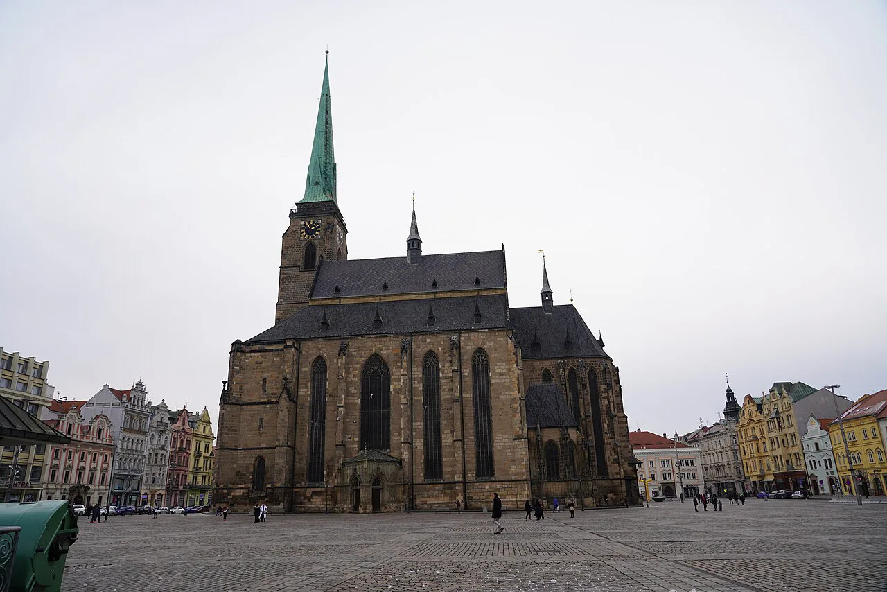The Cathedral of St. Bartholomew on Náměstí Republiky, Plzeň.