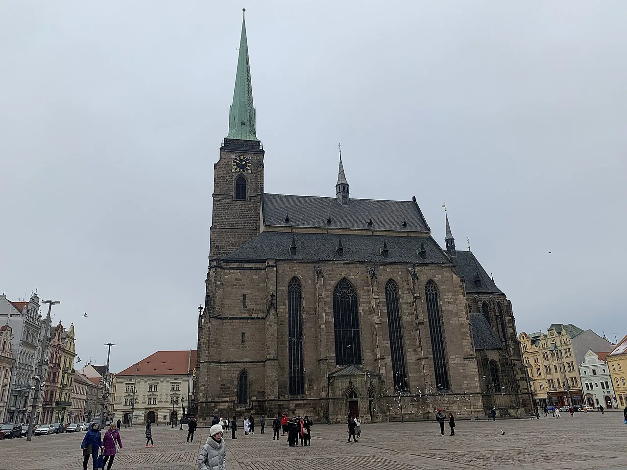 St. Bartholomew's Cathedral on Náměstí Republiky in Plzeň