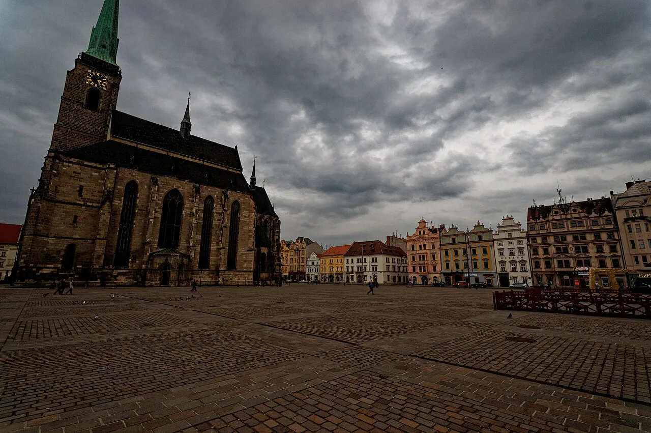 The Cathedral of St. Bartholomew on Náměstí Republiky, Plzeň.