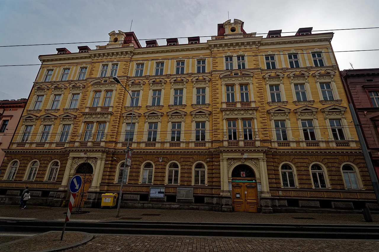 Neo-Renaissance building on Americká třída in Plzeň