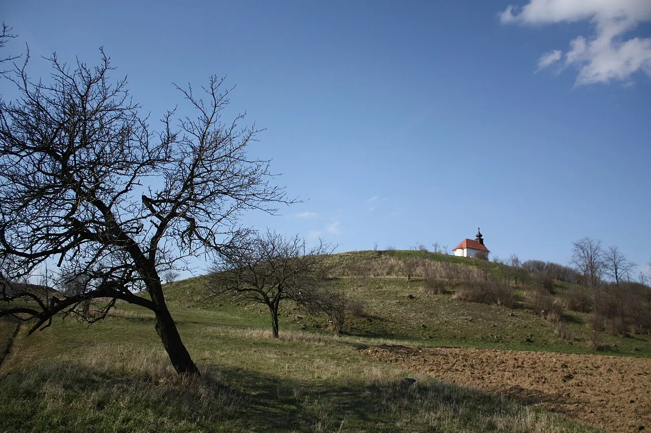 Santon hill with its chapel near Tvarožná.