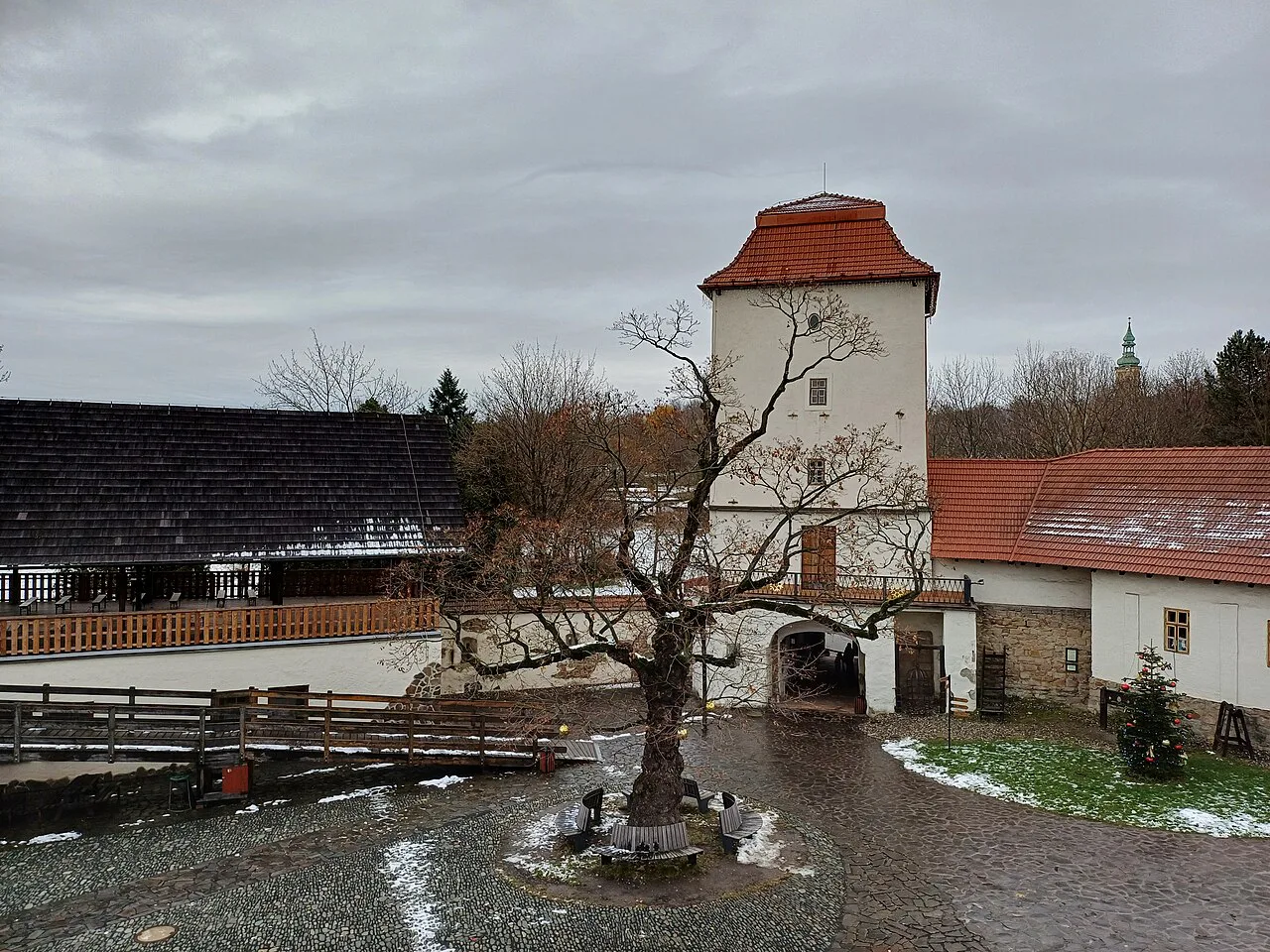 Silesian Ostrava Castle and its tower, Ostrava.