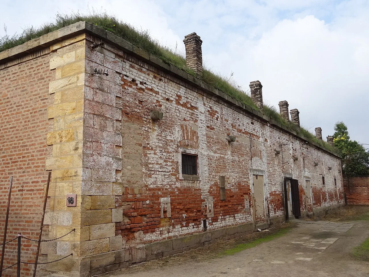 The former hospital building in the Small Fortress, Terezín.