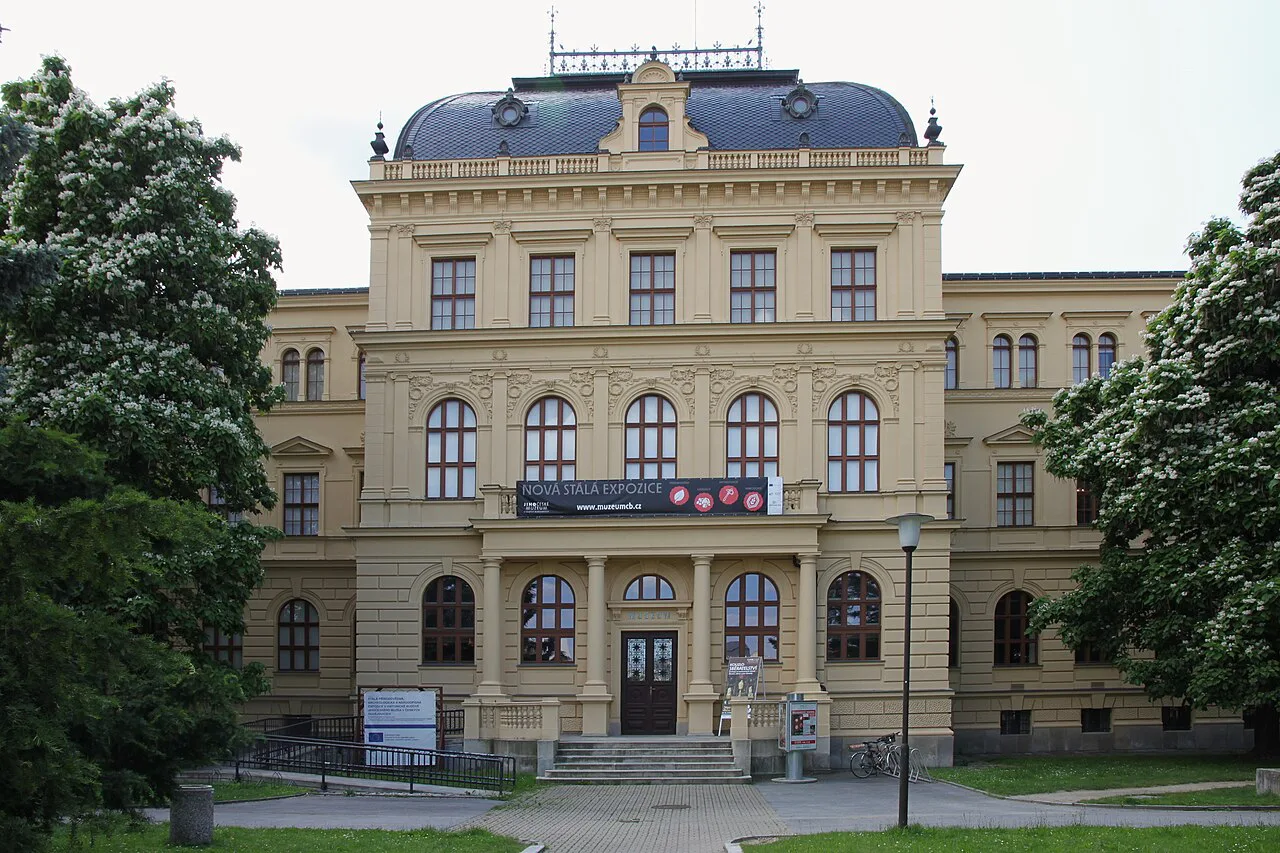 The South Bohemian Museum seen from Senovážné Square, České Budějovice.