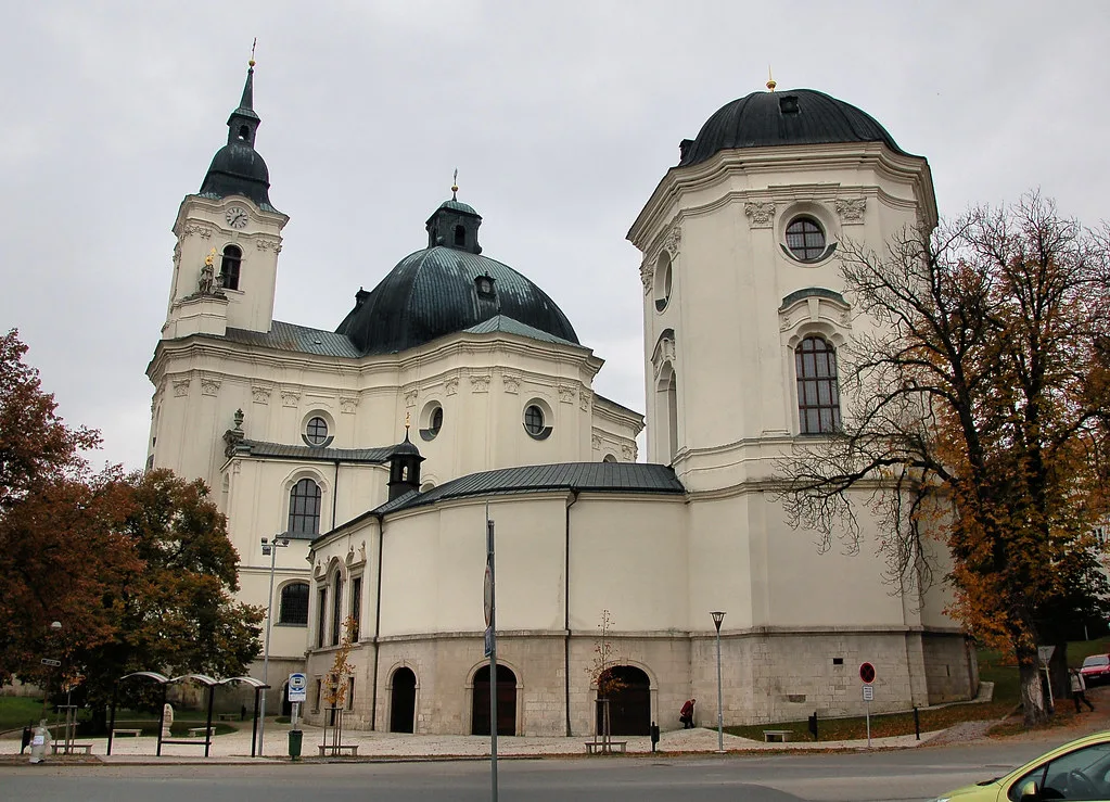 The pilgrimage church of the Name of the Virgin Mary at Křtiny, South Moravia.