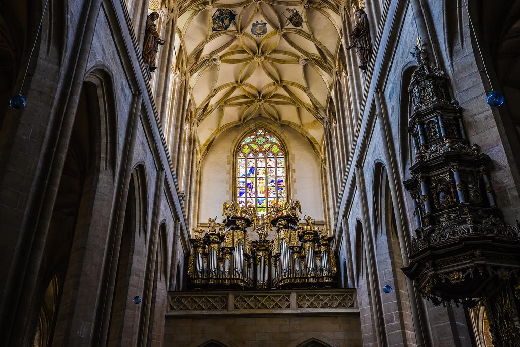 Venue view: St. Barbara's Church in Kutná Hora, a Gothic cathedral-style Roman Catholic church.