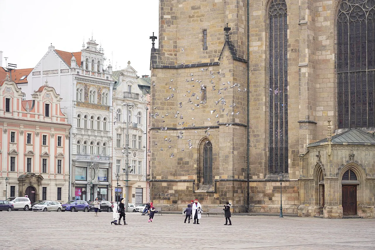 The Cathedral of St. Bartholomew on Náměstí Republiky, Plzeň.