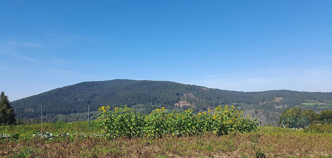 View of Paště from Sedlo near Srní in Šumava