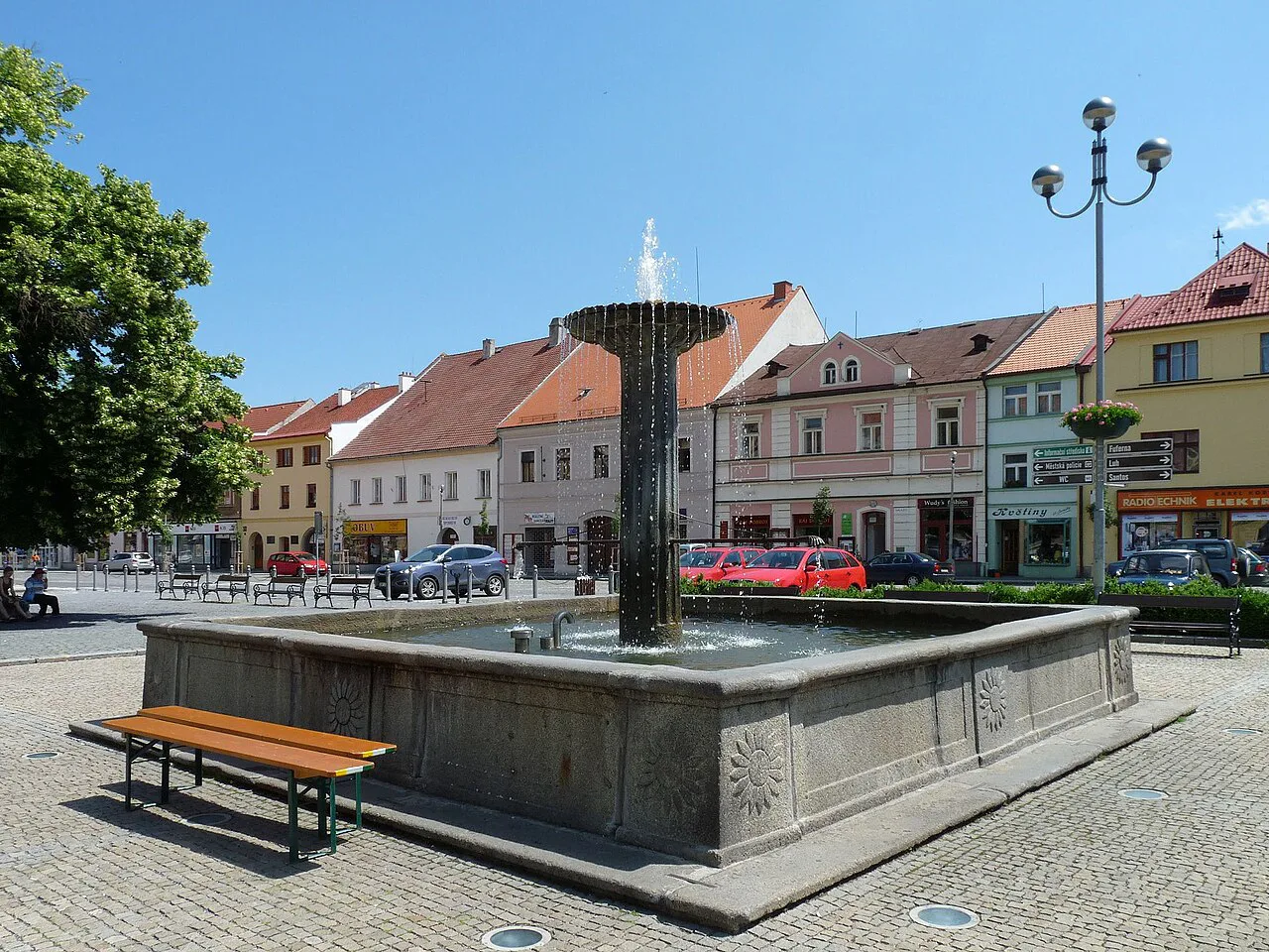 Fountain on Náměstí Svobody in Sušice