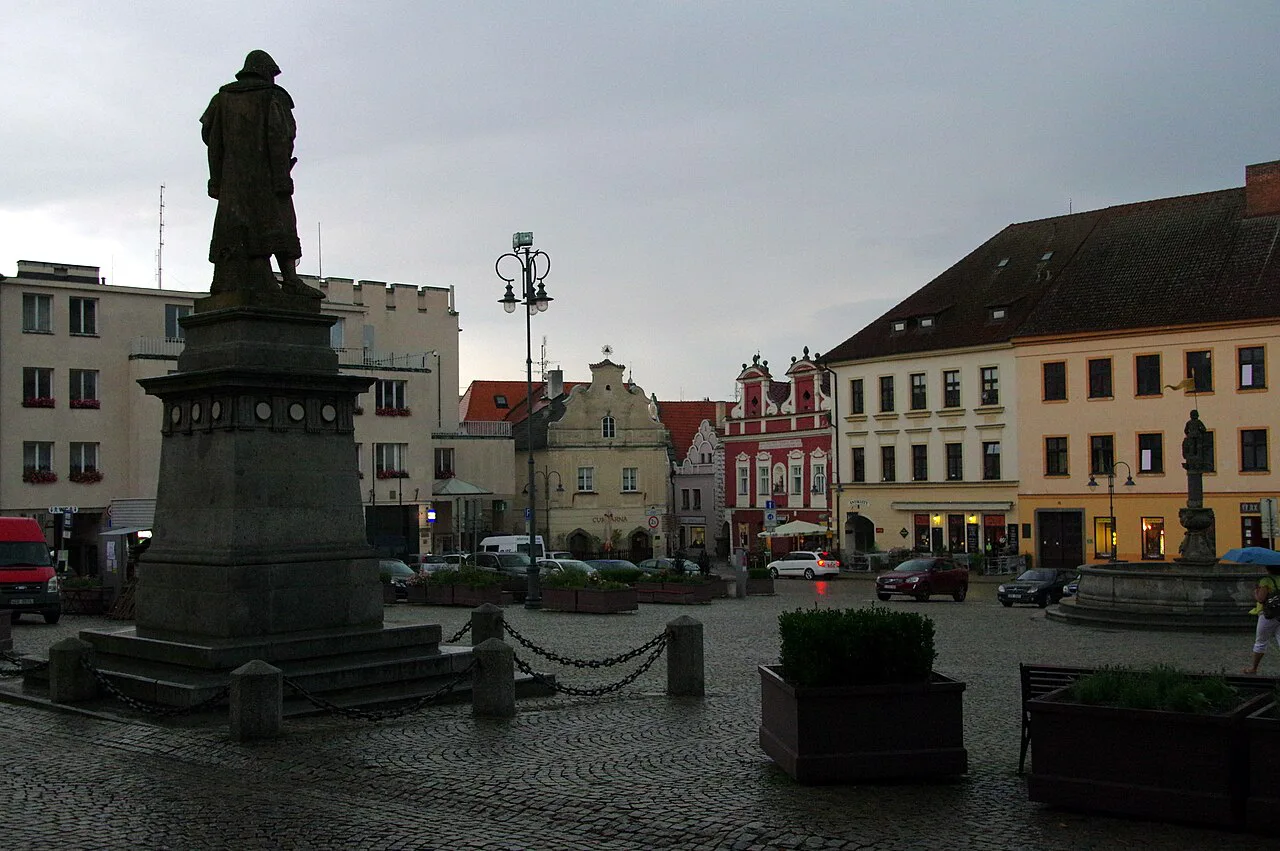 The Jan Žižka statue on Žižkovo náměstí, Tábor.