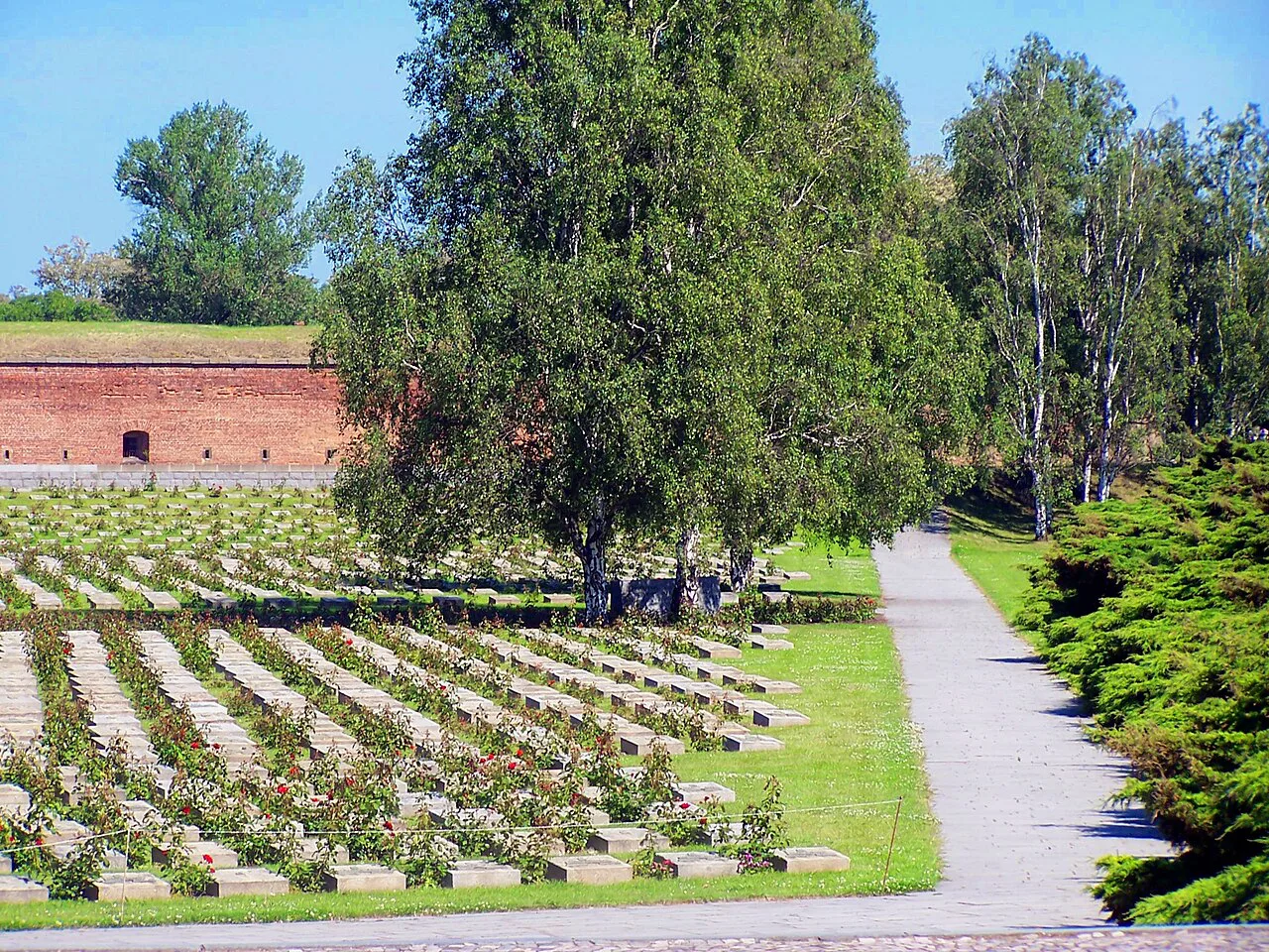 The National Cemetery in front of the Small Fortress, Terezín.