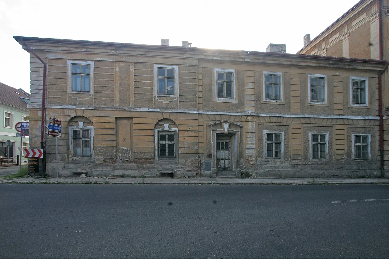 The Wieser House, a former officers' casino, on Pražská Street in Terezín.